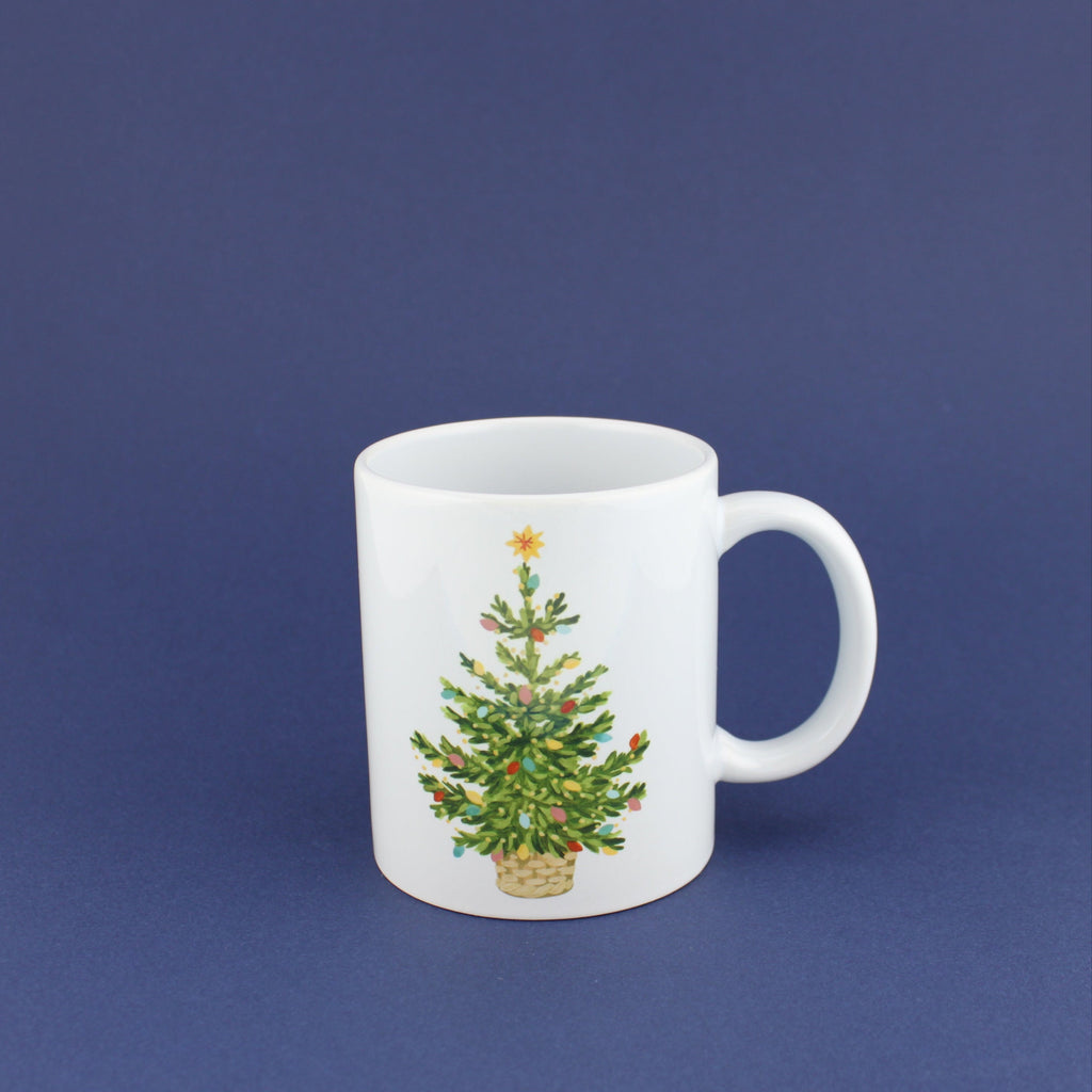 30 oz ceramic christmas coffee mugs Christmas Tree Ceramic Mug – Helmsie
