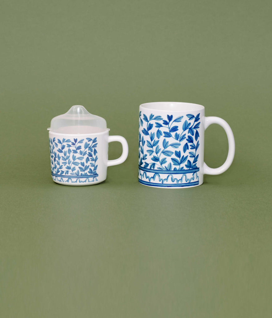 Mom Life 85206 Blessed Mama Navy Blue Large 20 oz Ceramic Coffee Mug Tea Cup, Blue