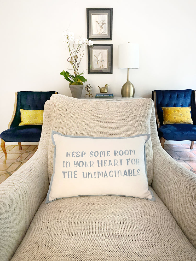 Helmsie x Creative Co-Op Hand Lettered Pillow