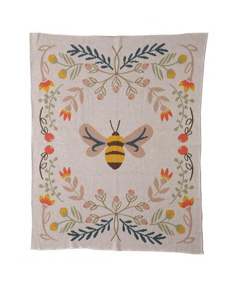 Helmsie x Creative Co-Op Knit Bee Blanket