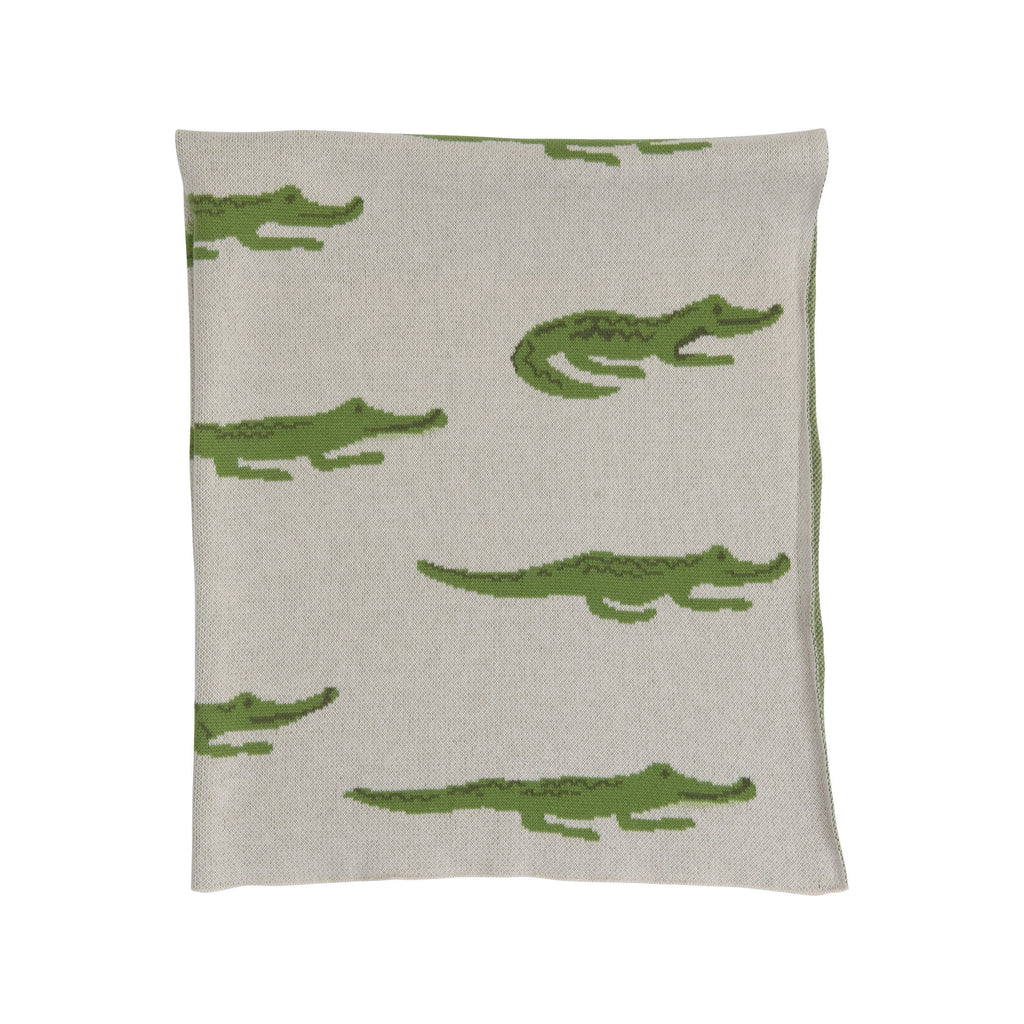 NWT matching alligator crocodile 5 blanket shops layette baby shower carters preppy