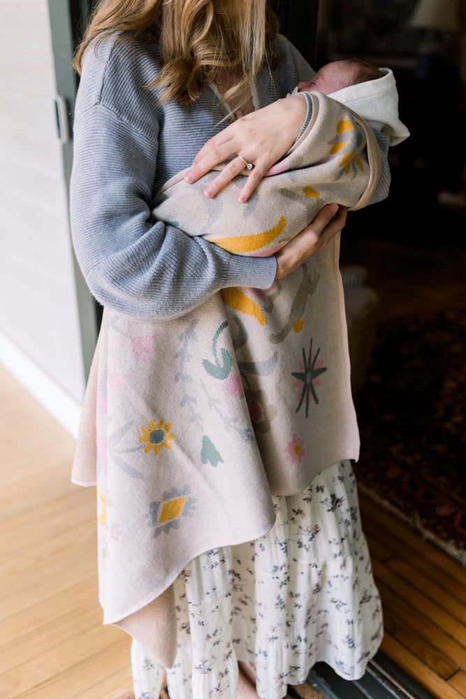 Sun Bunny Cotton Knit Blanket