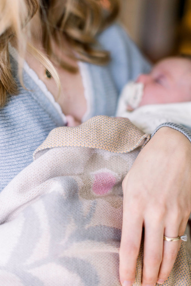 Sun Bunny Cotton Knit Blanket