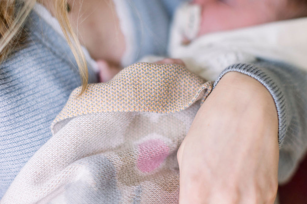 Sun Bunny Cotton Knit Blanket