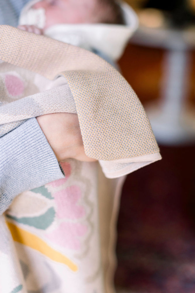 Sun Bunny Cotton Knit Blanket