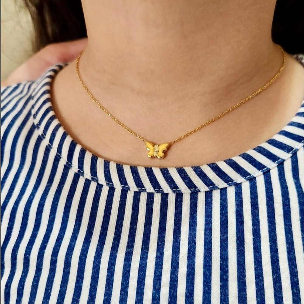 Vietcraft Vn S925 Silver Necklace Butterfly Necklace Under 50 Blue