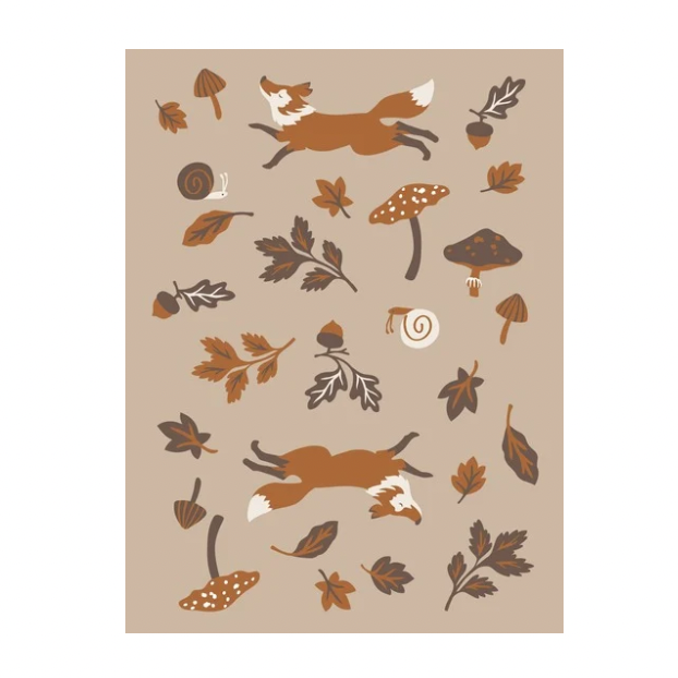 Leaping Fox Knit Blanket
