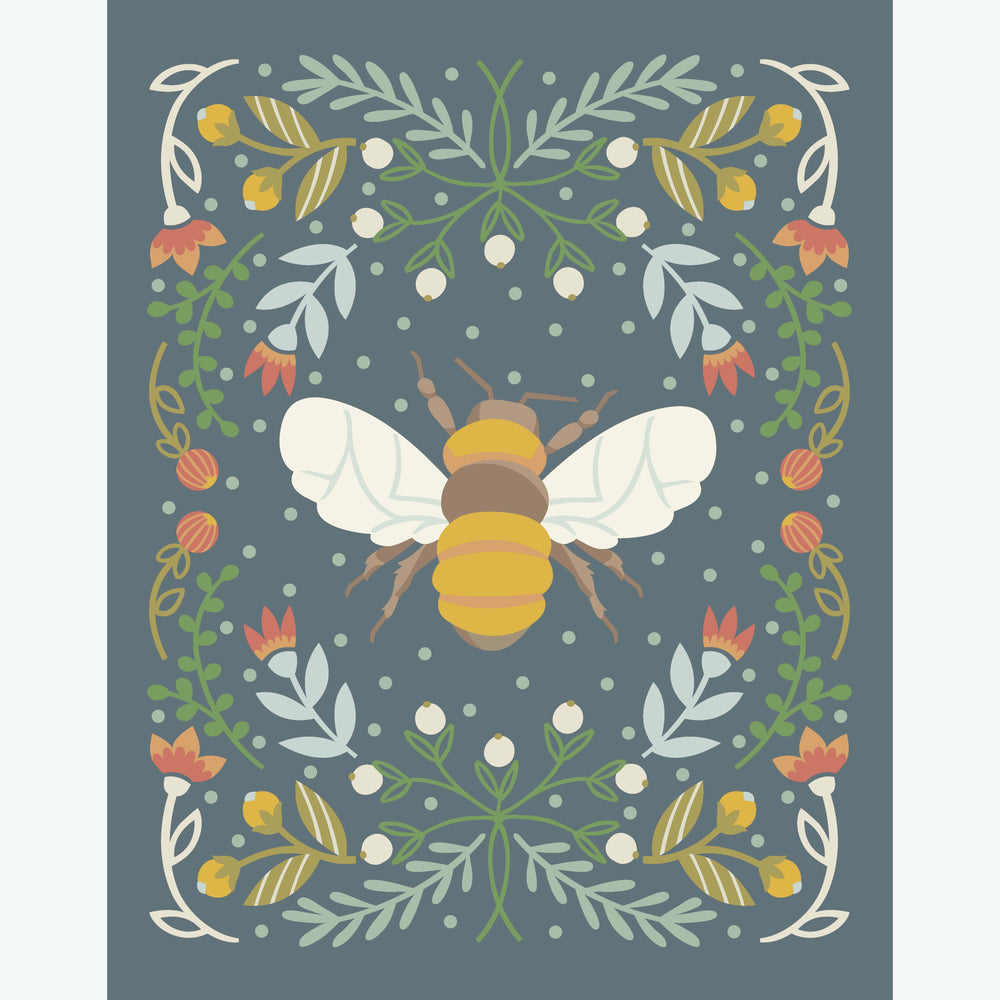 
                
                    Load image into Gallery viewer, Bee in navy
                
            