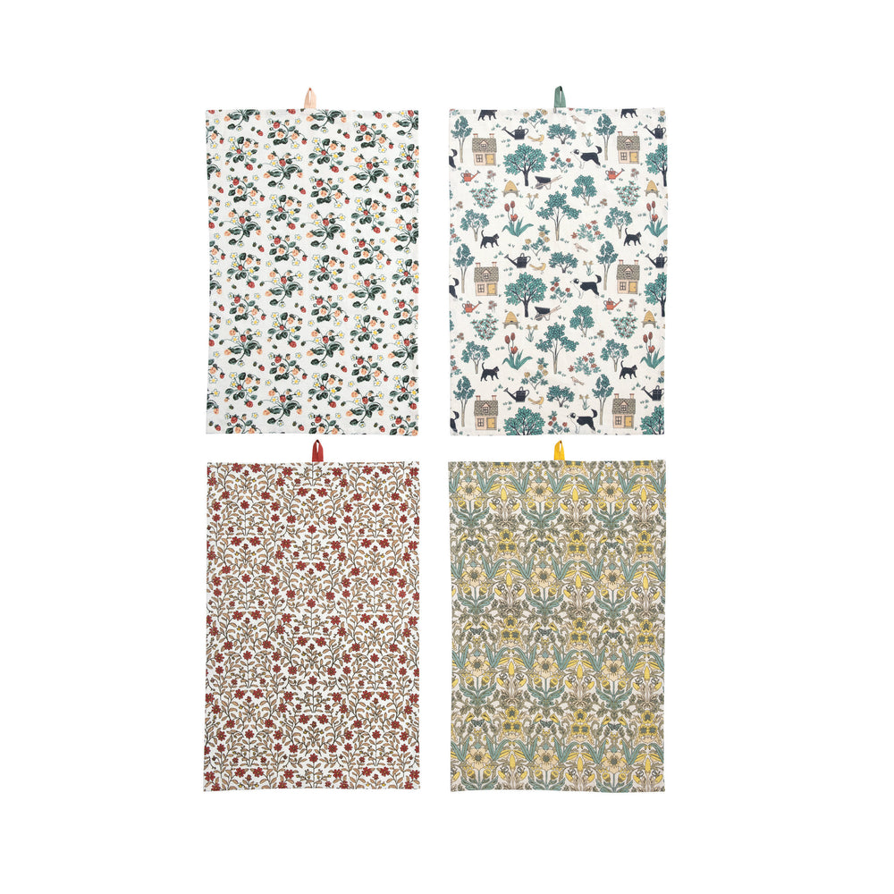 Cotton Tea Towel - Four Patterns