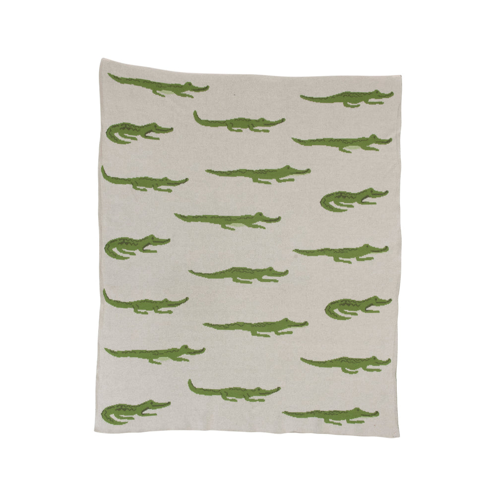 Alligator Baby Knit Blanket - Helmsie x CCO 2022