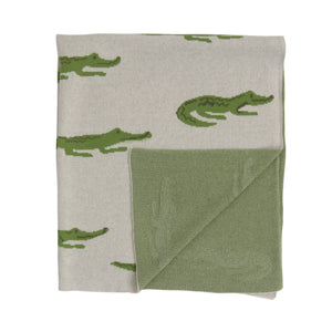 
                
                    Load image into Gallery viewer, Alligator Baby Knit Blanket - Helmsie x CCO 2022
                
            